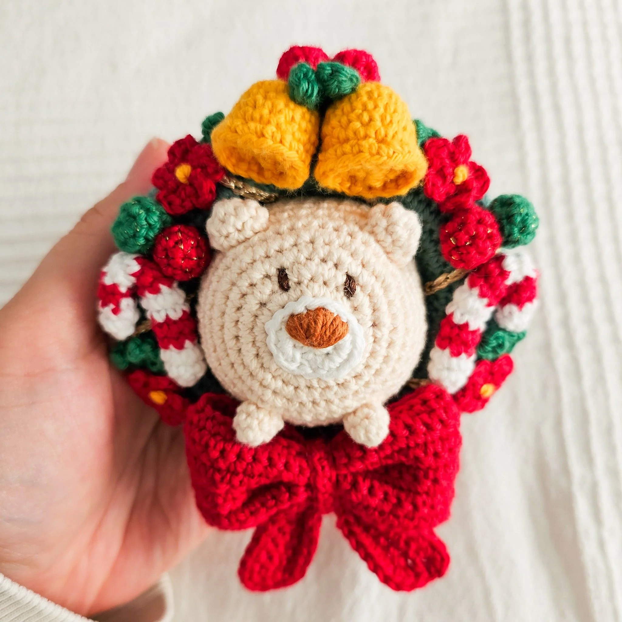 Alfie the Bear - Christmas Wreath