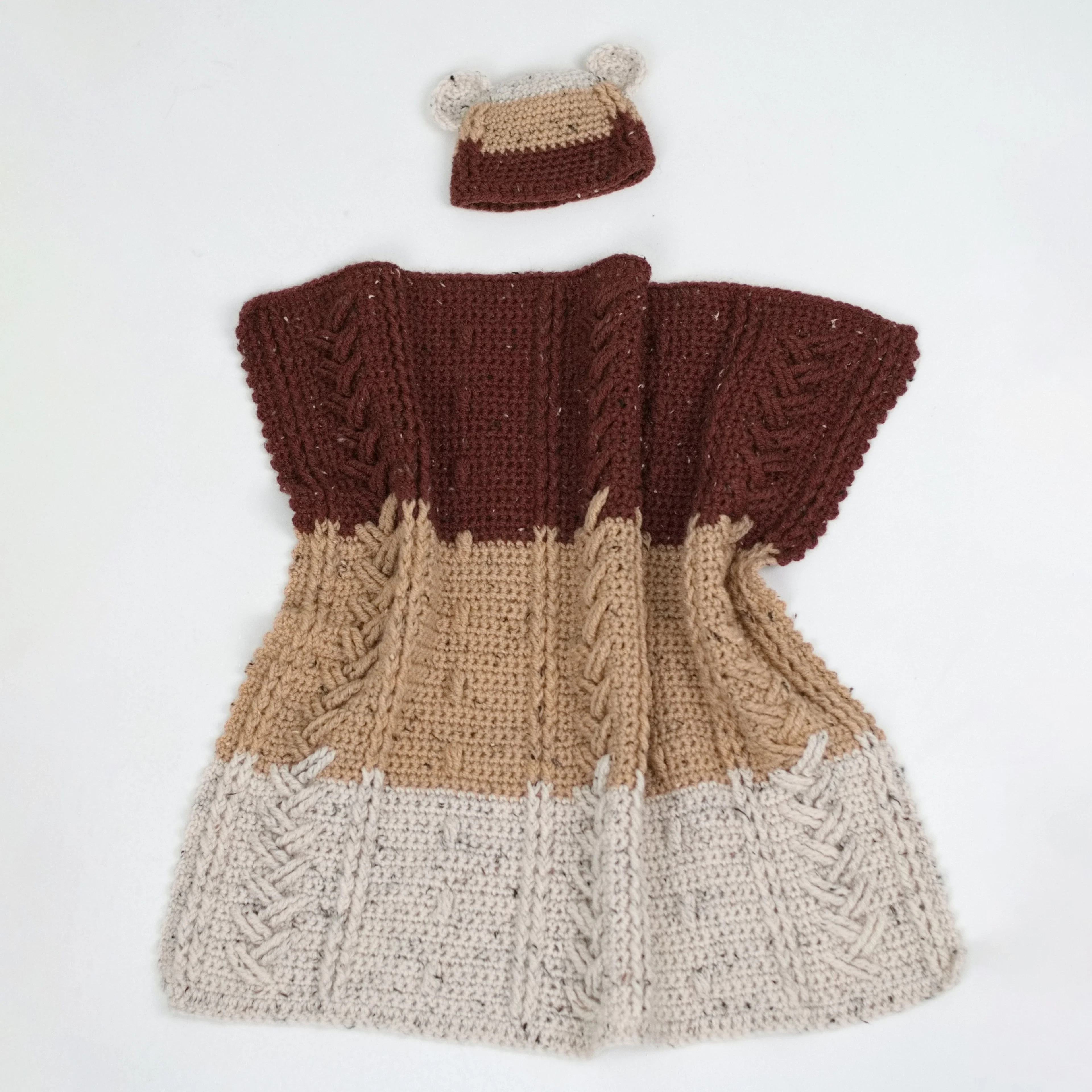 Happy Bear - Baby Blanket and Beanie