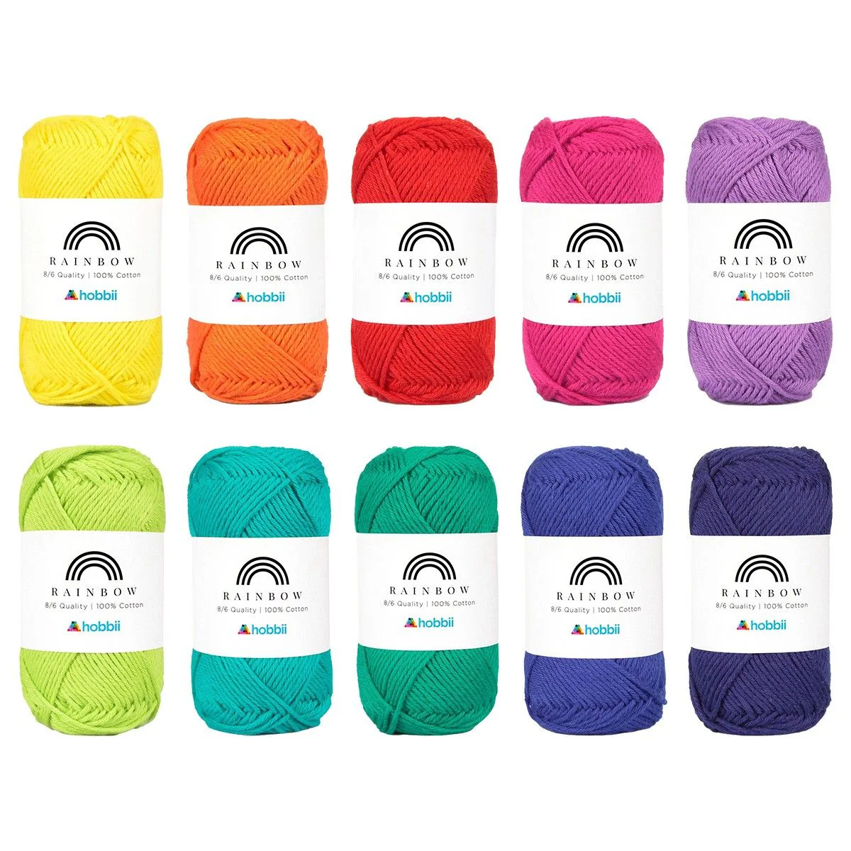 Rainbow Cotton 8/6 Color Pack