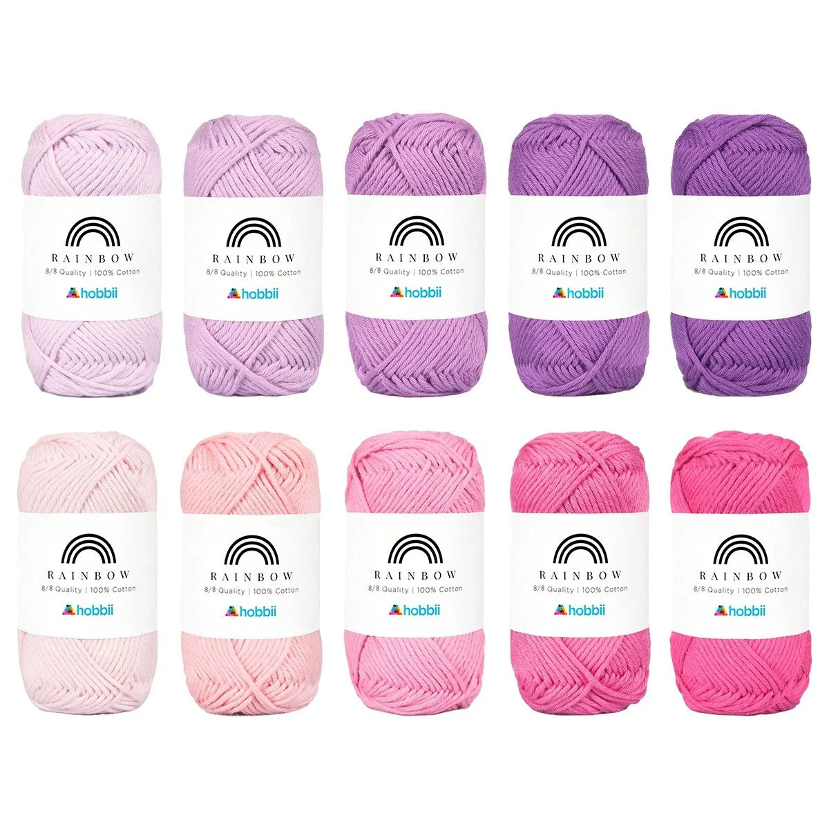 Rainbow Cotton 8/8 Color Pack