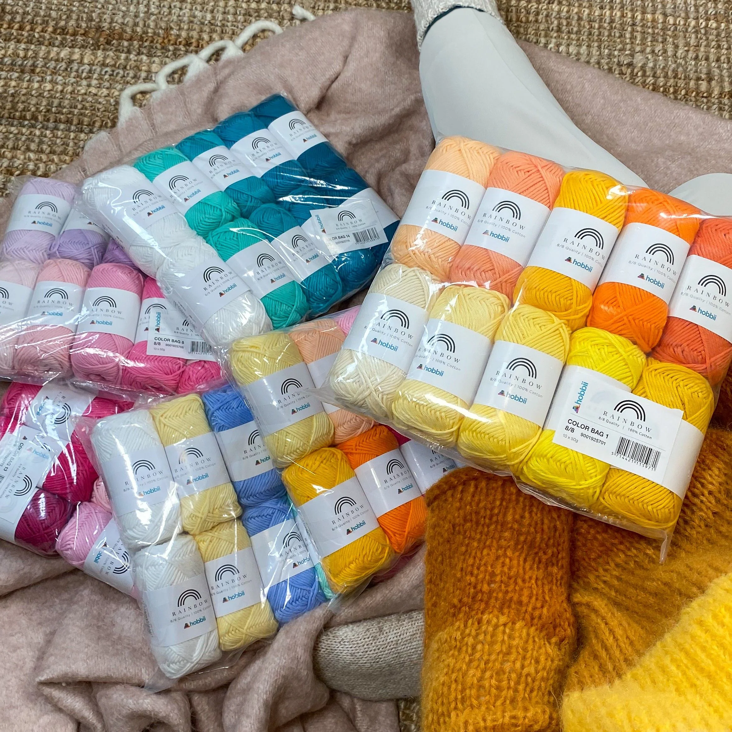 Rainbow Cotton 8/8 Color Pack