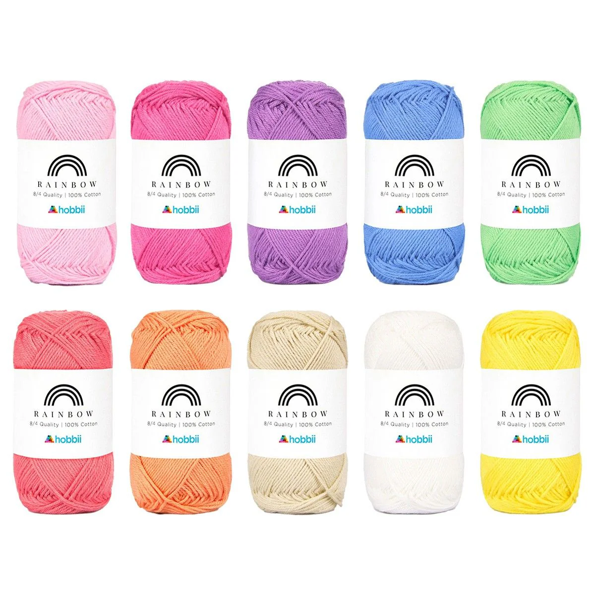 Rainbow Cotton 8/4 Color Pack