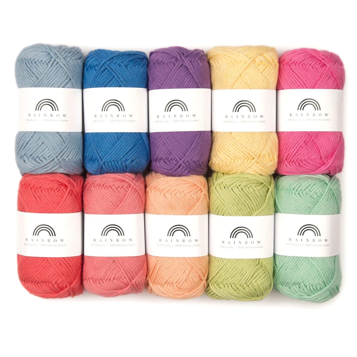 Rainbow Cotton 8/8 Color Pack 10