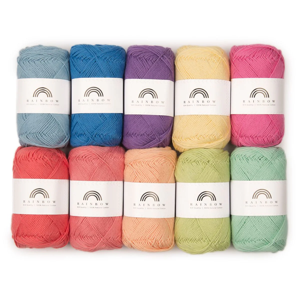 Rainbow Cotton 8/4 Color Pack 10