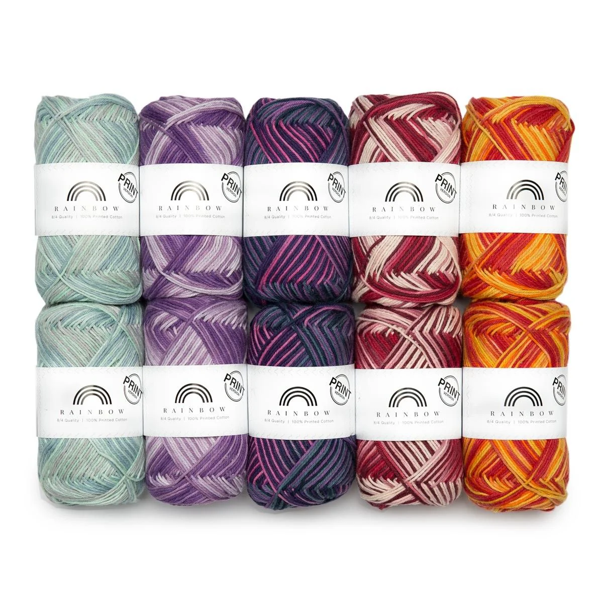 Rainbow Cotton 8/4 Print Color Pack