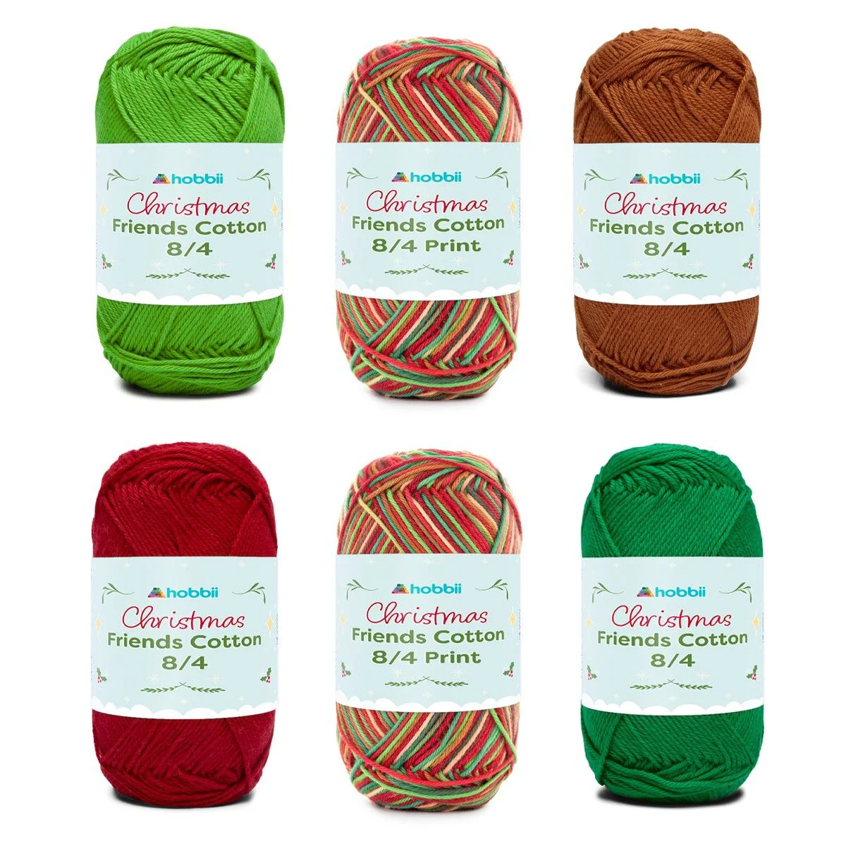 Friends Cotton 8/4 Print Christmas Color Pack (Limited Edition)