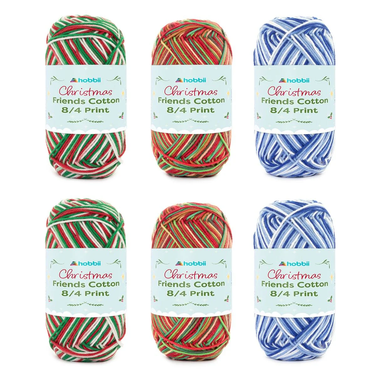 Friends Cotton 8/4 Print Christmas Color Pack (Limited Edition)
