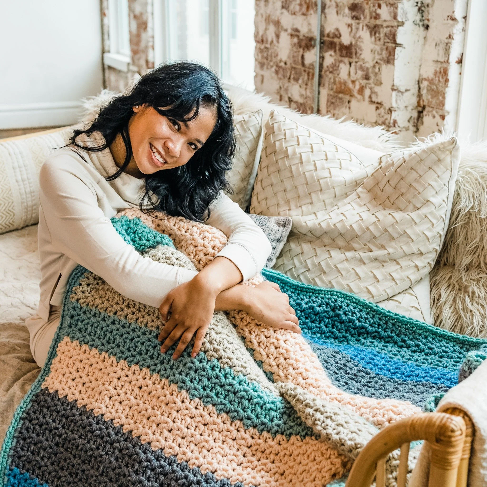 Sherbet Afghan - Blanket