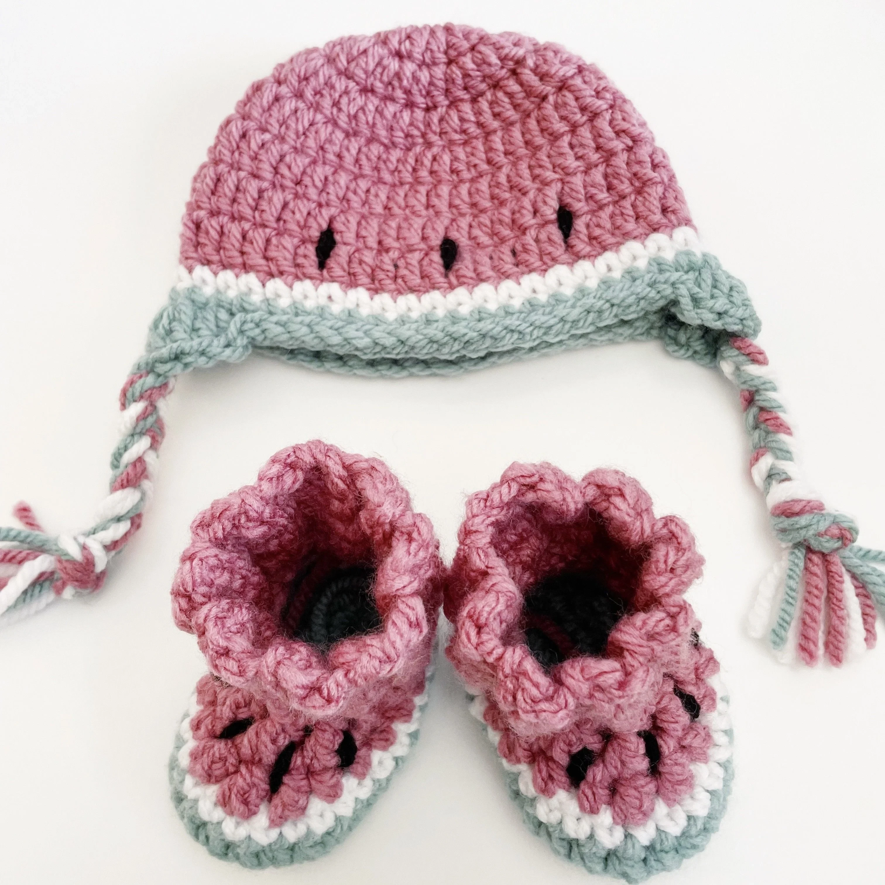 Wintermelons - Baby Beanie and Booties
